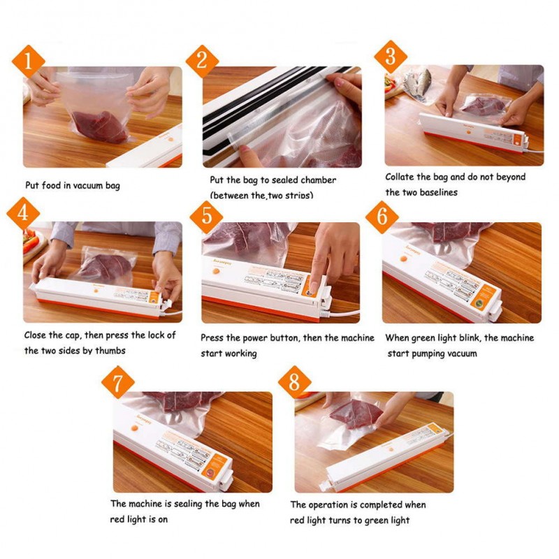 Automatic Electric Vacuum Food Sealer Machine for All Size Vacuum Bag UL