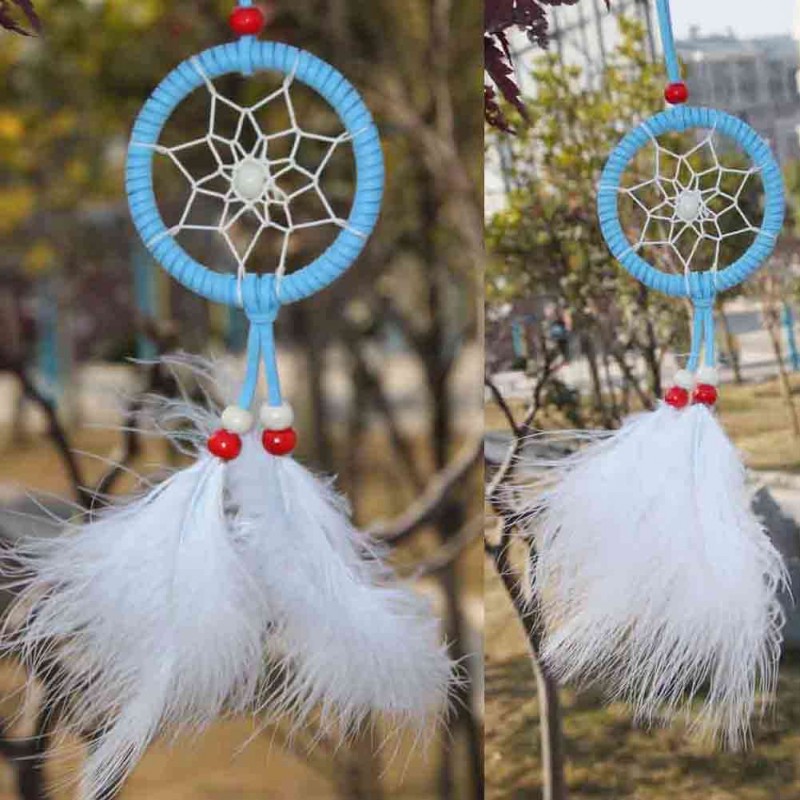 Dream Catcher with Feather Bead Hanging Decoration Ornament