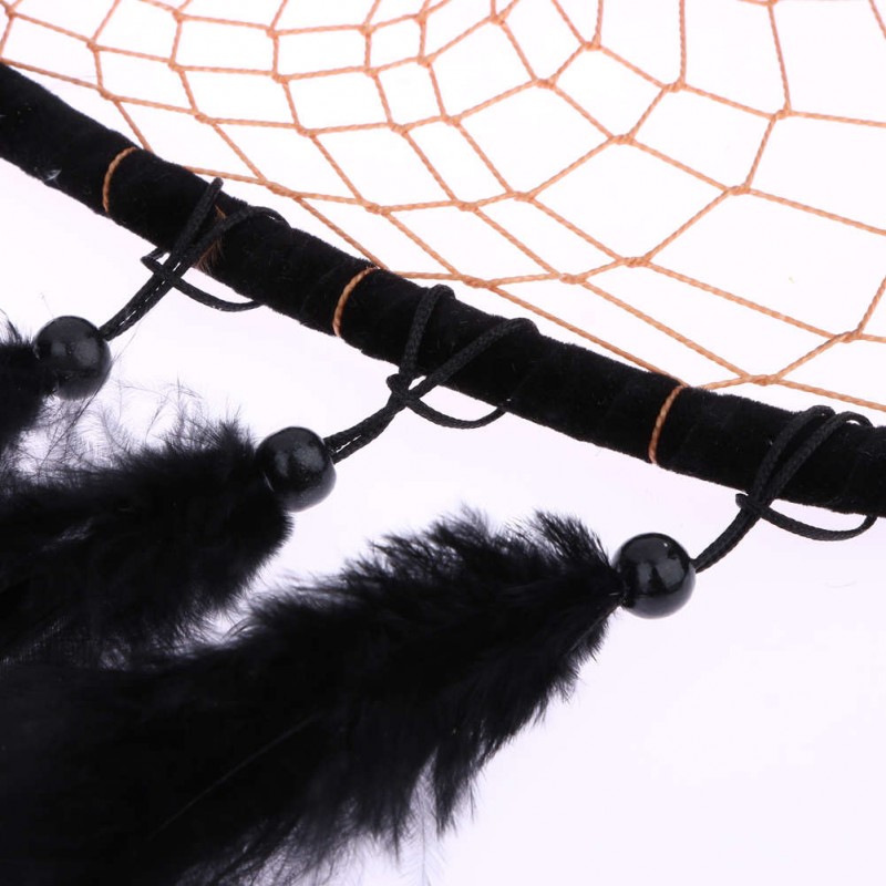 Black Dream Catcher Feathers Wall Car Hanging Decor Ornament