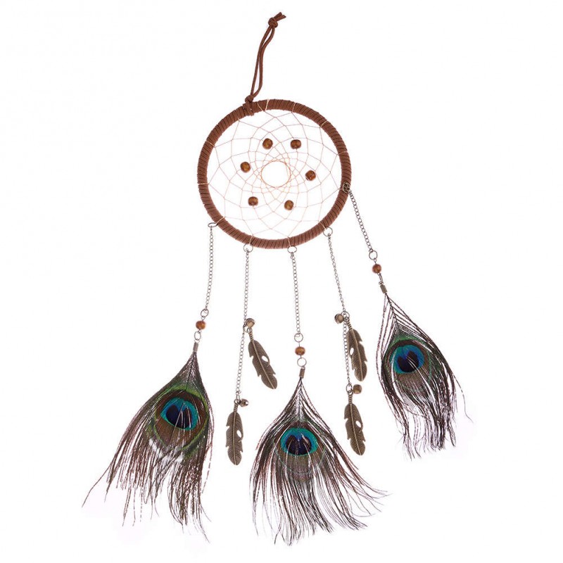 Feather Bell Dream Catcher Wall Hanging Home Car Decor Craft