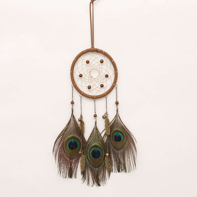 Feather Bell Dream Catcher Wall Hanging Home Car Decor Craft