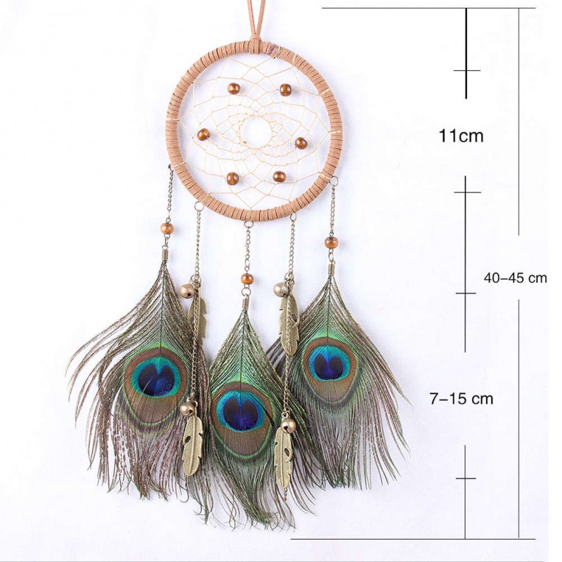 Feather Bell Dream Catcher Wall Hanging Home Car Decor Craft