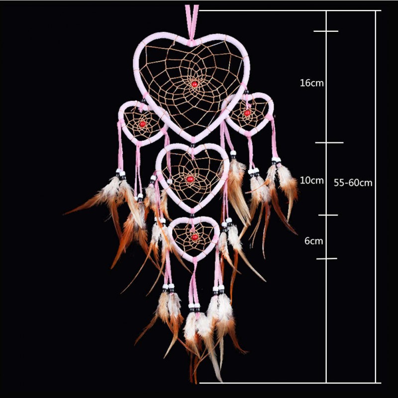 Romantic Feathers Dream Catcher Wall Hanging Home Car Decor Craft