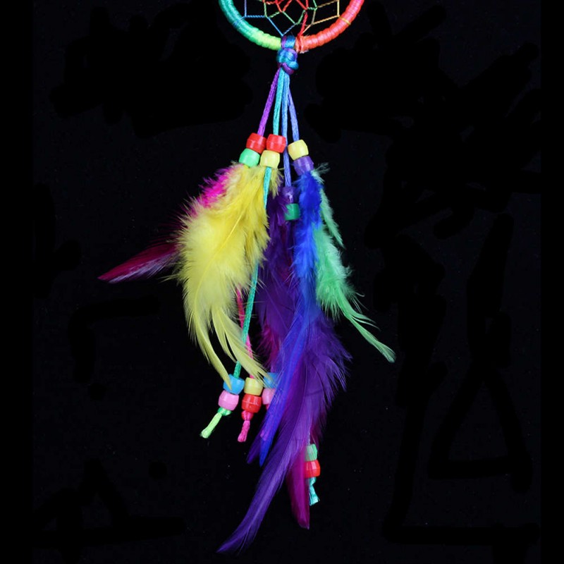 Colorful Dream Catcher Feathers Wall Car Hanging Decor (Random)
