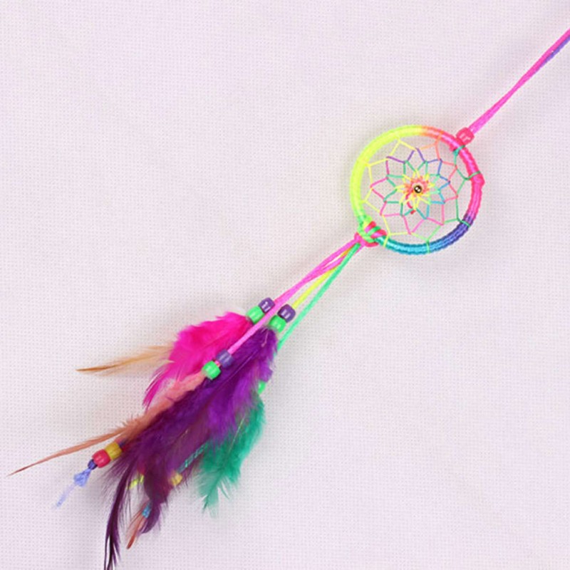 Colorful Dream Catcher Feathers Wall Car Hanging Decor (Random)