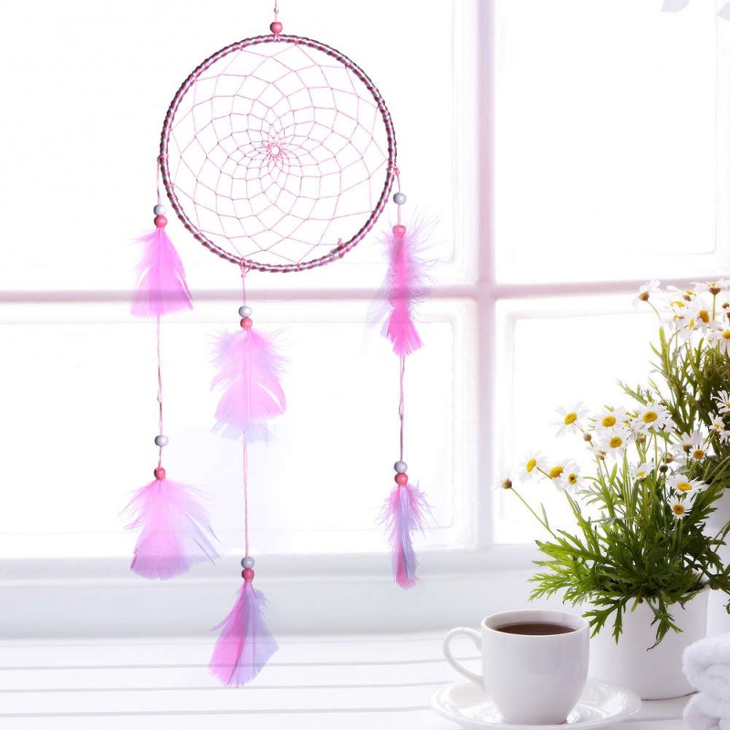 Feathers Dream Catcher Wall Hanging Home Car Decor Ornament Craft