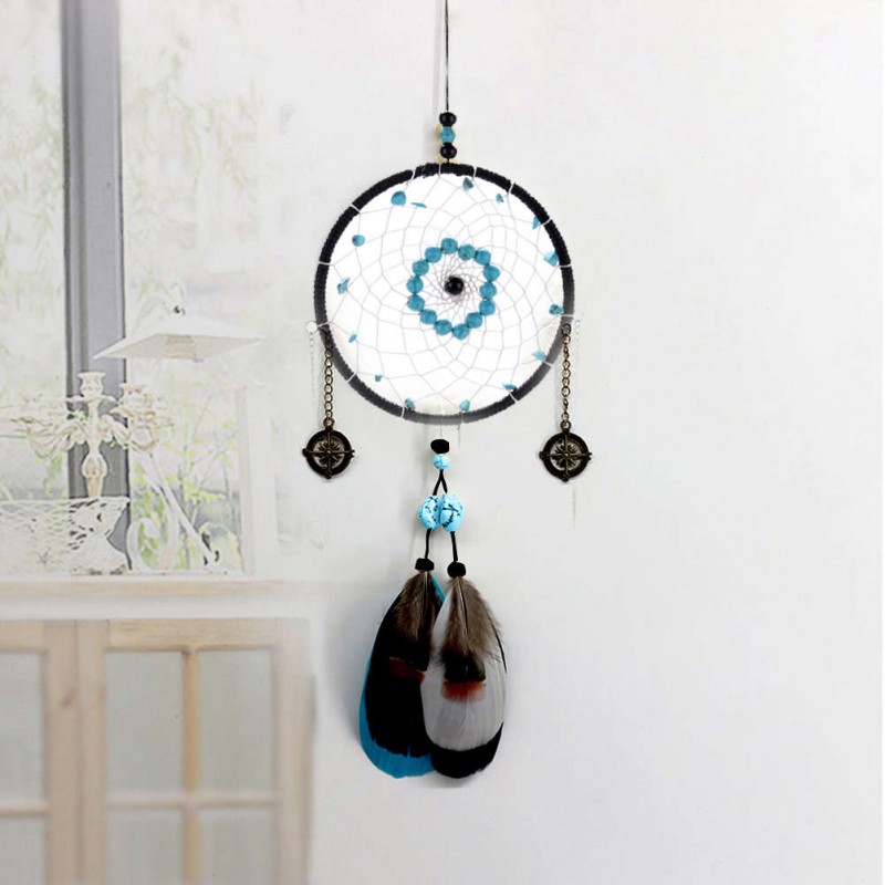 Creative Black Dream Catcher Feather Car Wall Hanging Decoration Craft