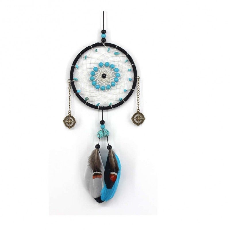 Creative Black Dream Catcher Feather Car Wall Hanging Decoration Craft