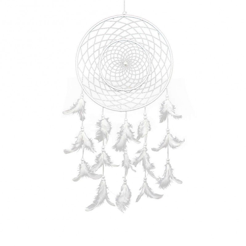 Concentric Rings Dream Catcher Feather Car Wall Hanging Decoration Craft