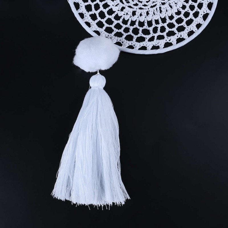 Fringed Lace Flower Dream Catcher Home Car Wall Hanging Decoration Craft