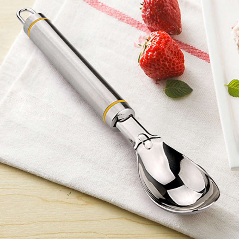 Ice Cream Mash Spoon Strong Handle With Hanging Hole Scoop