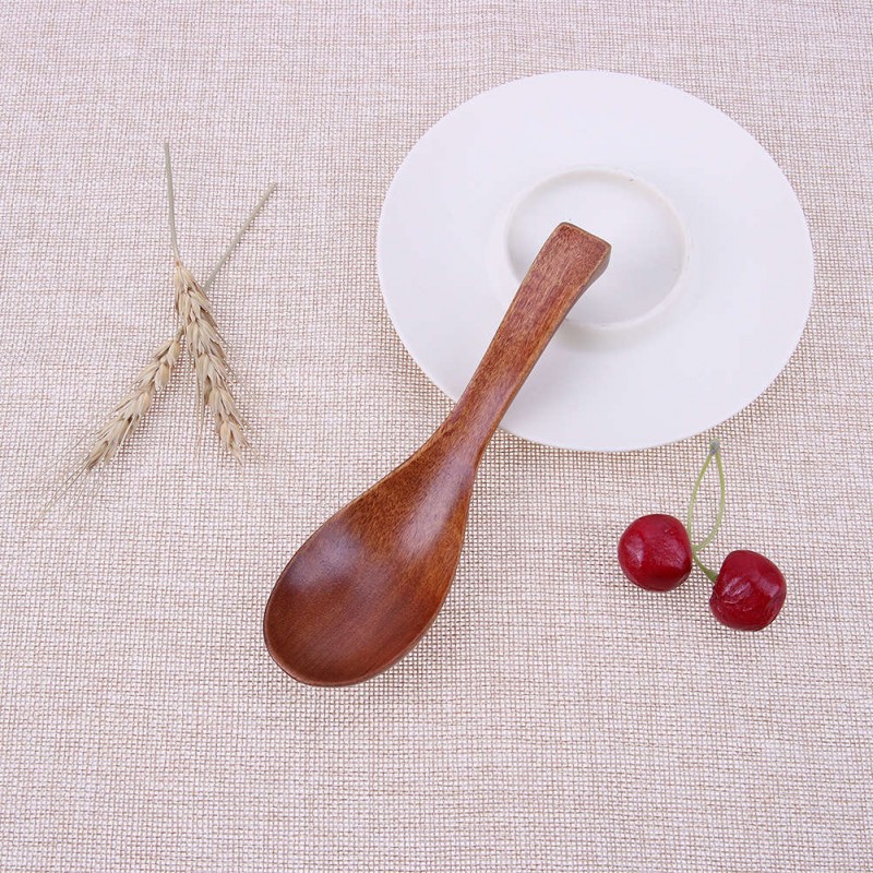 Large Wood Spoons Creative Wooden Tableware Porridge Soup Cereal Spoons