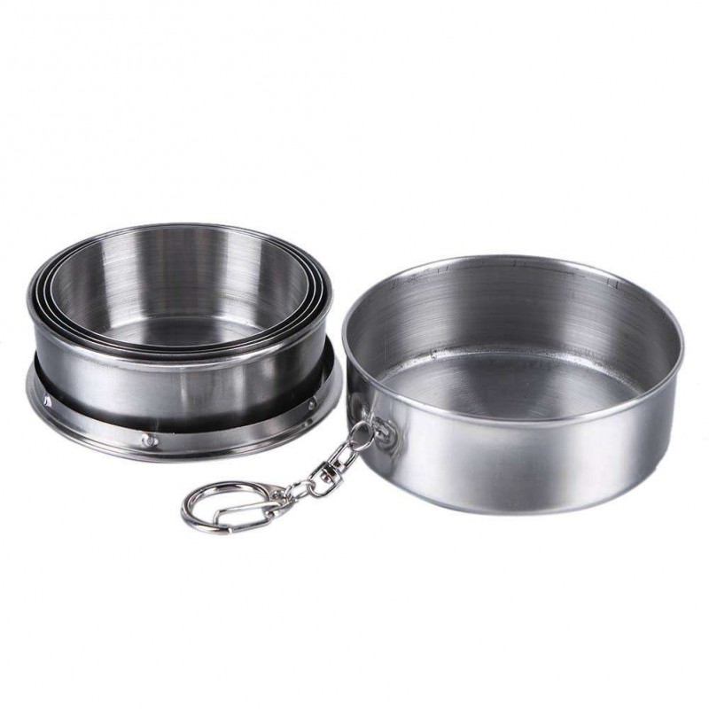 Big Travel Portable Retractable Metal Wine Folding Cup