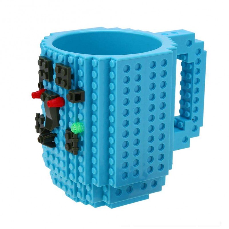 Removable Build-on Building Blocks Coffee Cup DIY Block Puzzle Mug Gift