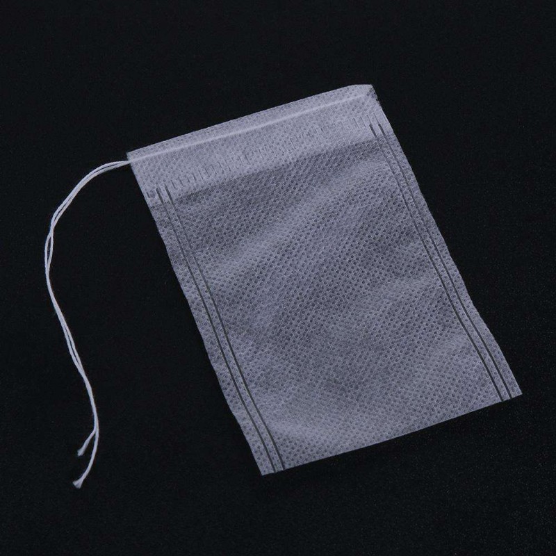 100pcs Non-woven Drawstring Safety Medicine Bag Tea Heal Seal Filter Bag