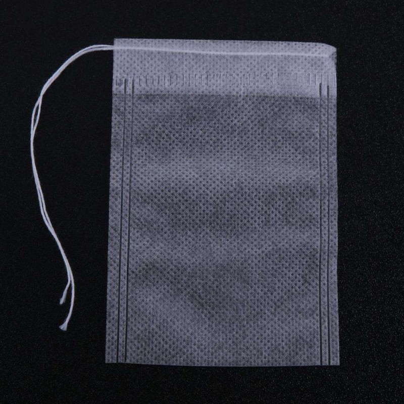 100pcs Non-woven Drawstring Safety Medicine Bag Tea Heal Seal Filter Bag