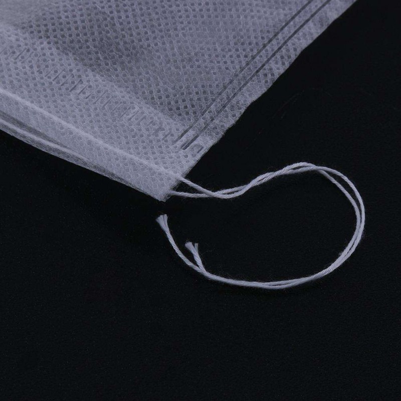 100pcs Non-woven Drawstring Safety Medicine Bag Tea Heal Seal Filter Bag