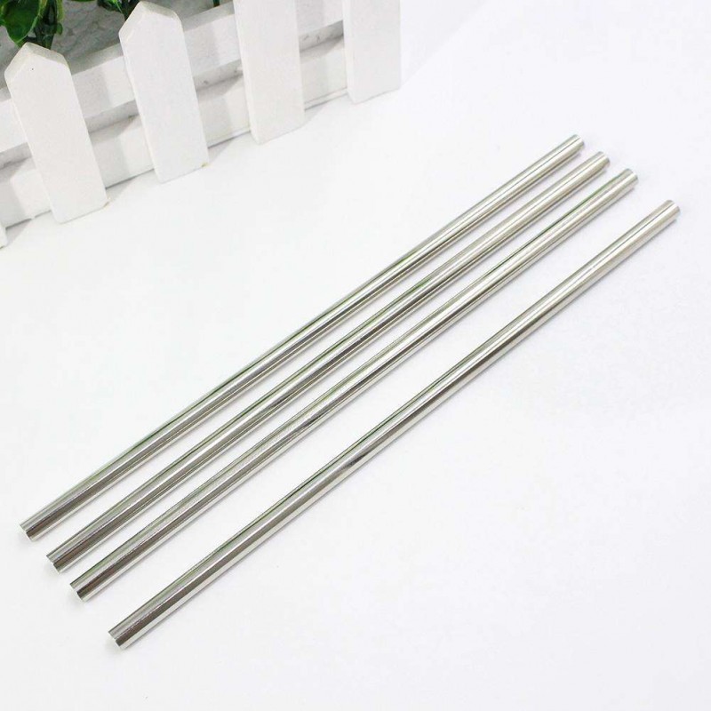 8pcs Metal Drinking Straws+2 Cleaning Brushes Sets