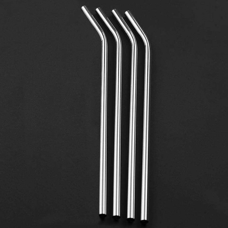 Reusable Drinking Straws Cleaner Brush Set Metal Straws