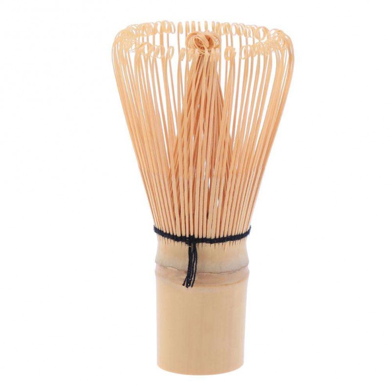 Pro Handicrafted Bamboo Matcha Green Tea Whisk Holder Scoop(48 Edges)