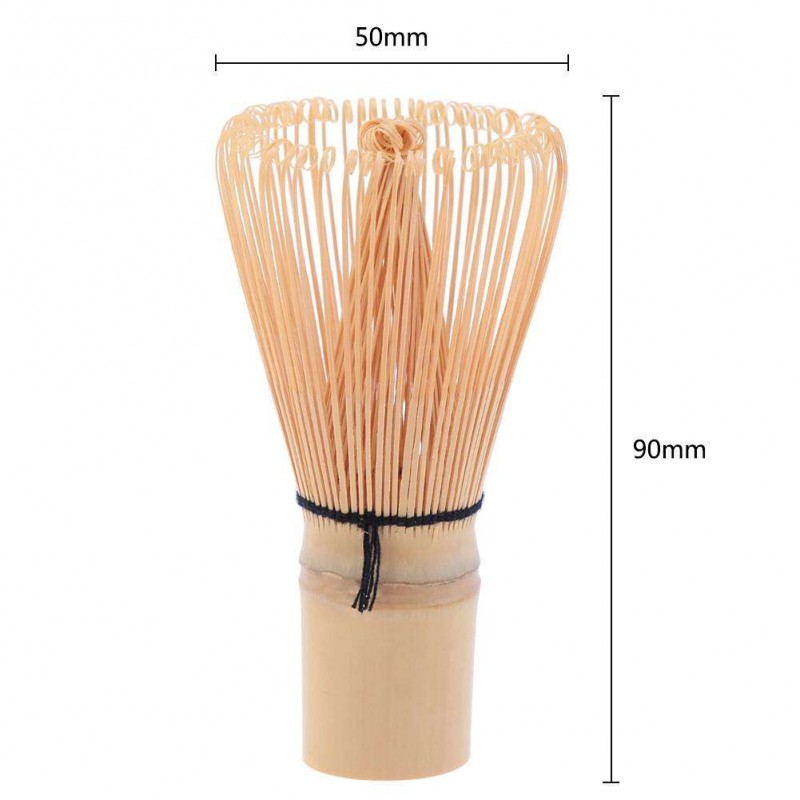 Pro Handicrafted Bamboo Matcha Green Tea Whisk Holder Scoop(48 Edges)