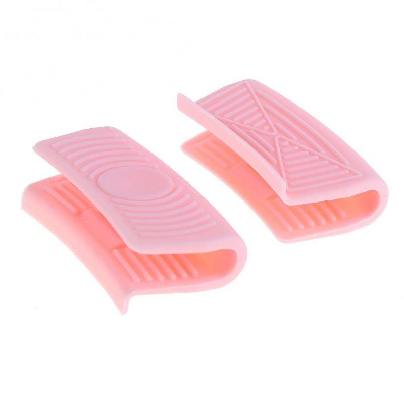 Silicone Heat Insulation Mitt Glove Casserole Ear Pan Pot Oven Grip/Pink