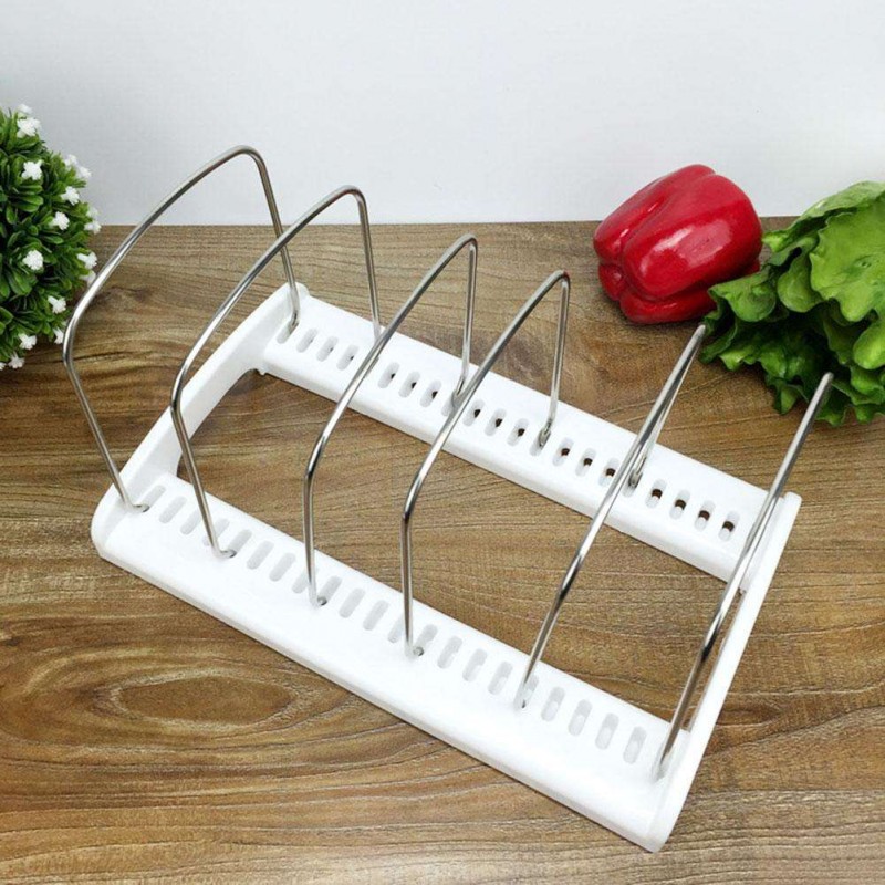 Kitchen Shelf Pot Lid Rack Organizer Cutting Board Holder Dish Rack (Baking