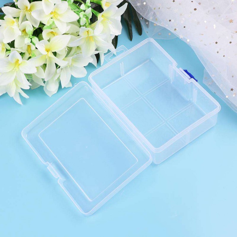 Plastic Rectangular Clear Organizer Case Hardware Tools Jewelry Storage Box