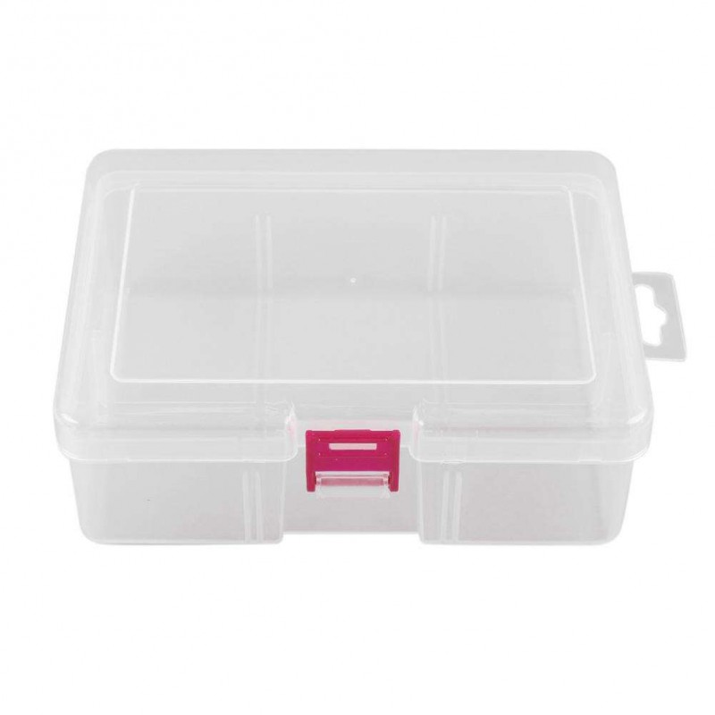 Plastic Rectangular Clear Organizer Case Hardware Tools Jewelry Storage Box