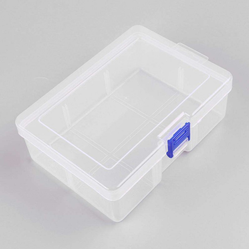 Plastic Rectangular Clear Organizer Case Hardware Tools Jewelry Storage Box