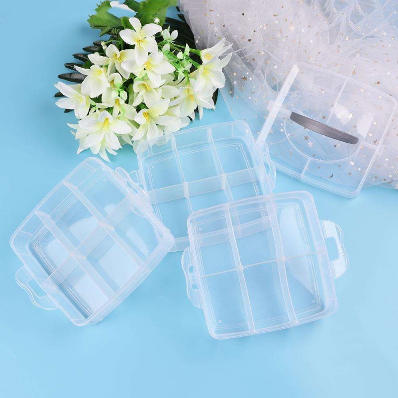 3 Layer Plastic Detachable DIY Storage Box Cosmetics Portable Boxes