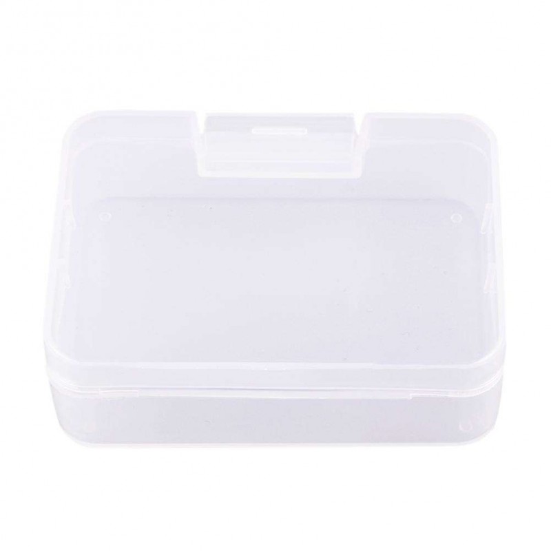 Transparent Plastic Storage Box Square Jewelry Parts Packing Cover Boxes