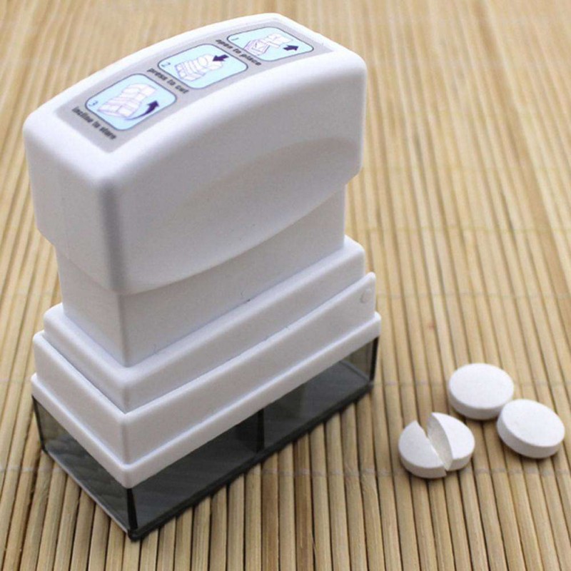 Pill Cutter Medicine Crusher Grinder Tablet Pressing Cutter Storage Box