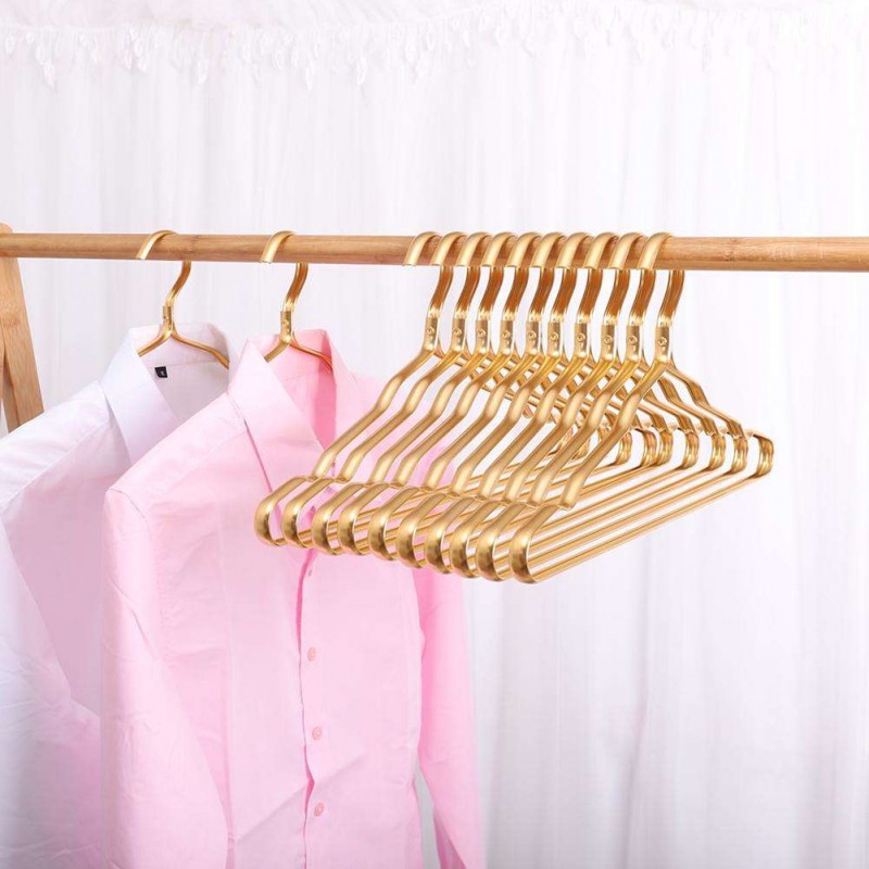 Aluminum Clothes Hanger Clothing Racks Wardrobe Laundry Drying Holder