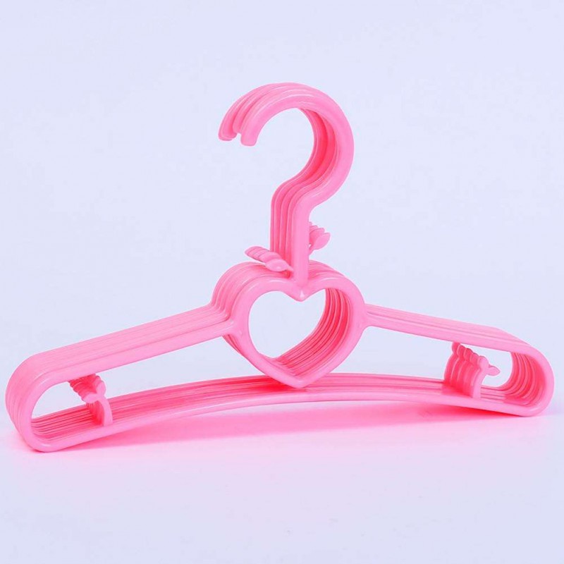 10pcs Plastic Clothes Hanger Children Clothing Racks Laundry Drying Holder