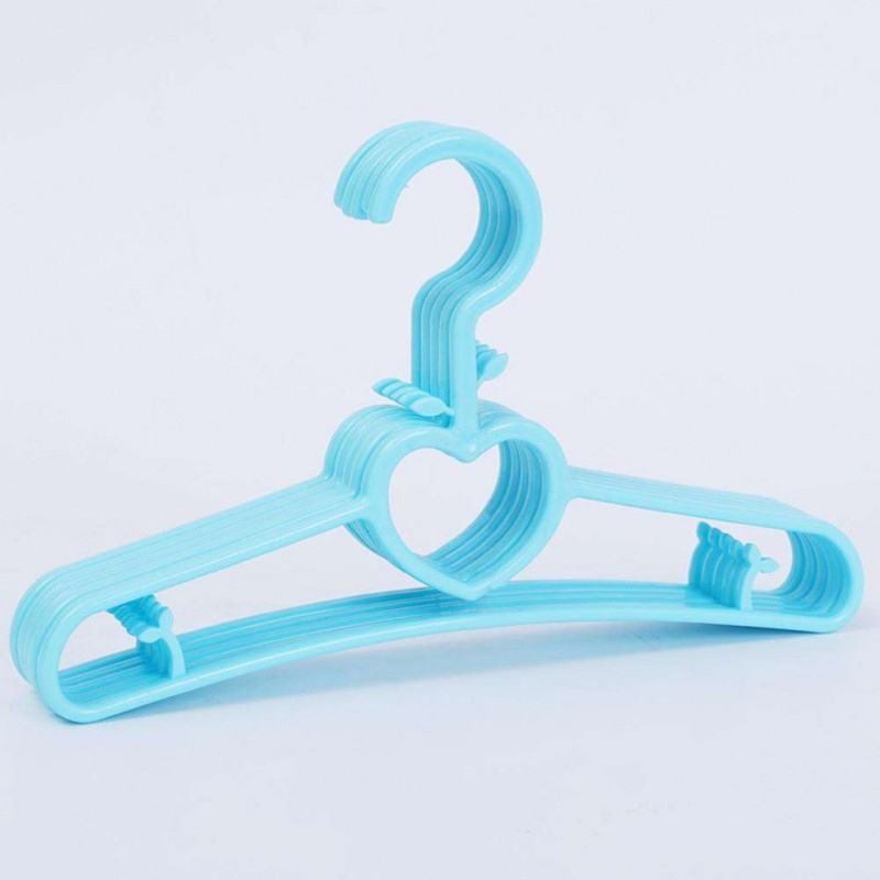 10pcs Plastic Clothes Hanger Children Clothing Racks Laundry Drying Holder