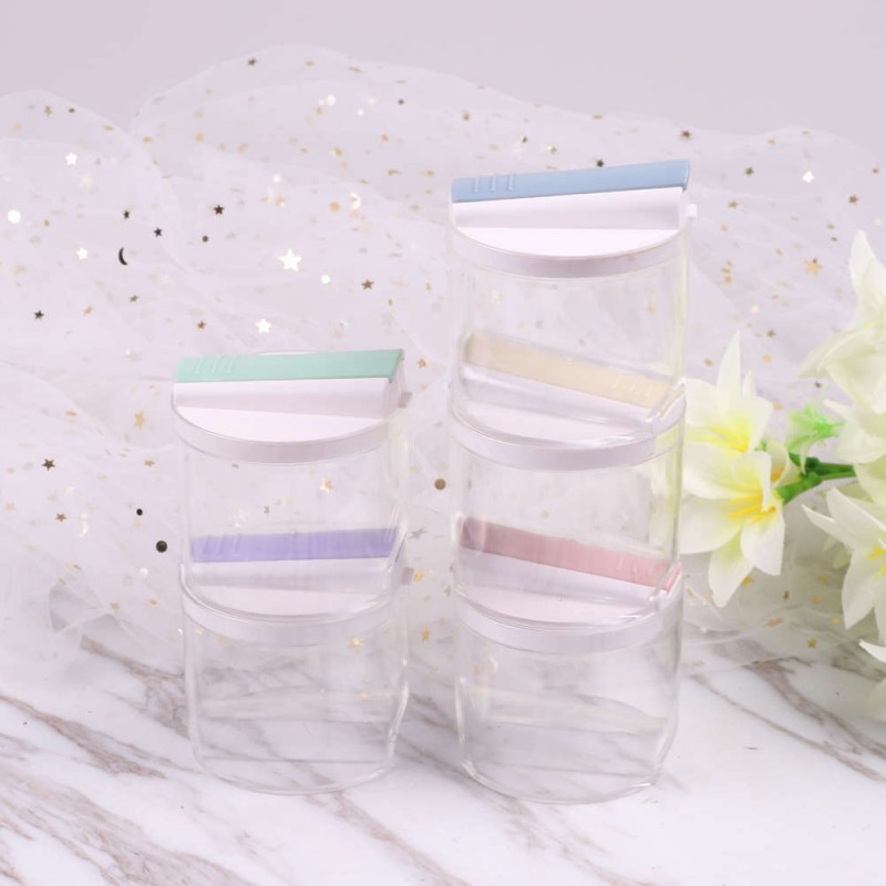 5pcs/Set Creative Clear Spice Jar Pepper Seasoning Kitchen Condiment Bottle