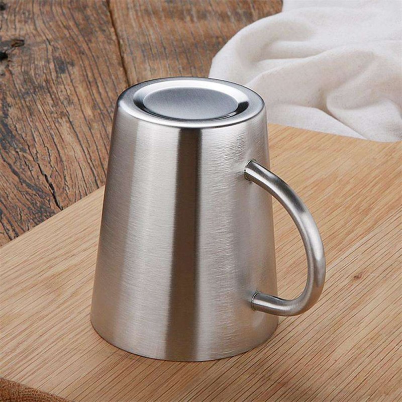 Double Layer Coffee Cup Anti Scald Coffee Bottle Milk Mug