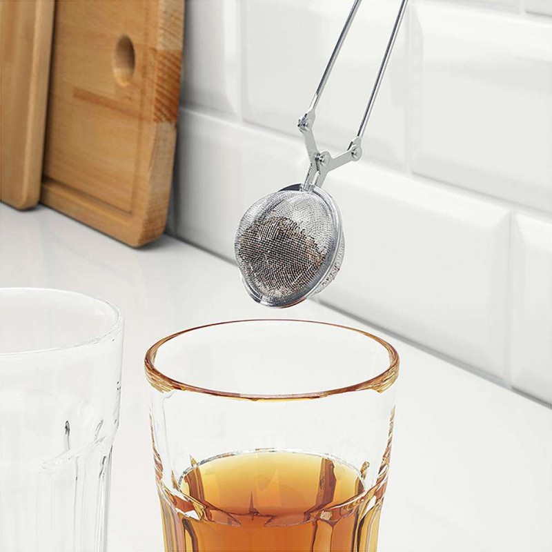 Handle Mesh Ball Tea Strainer Tea Infuser Spice Filter