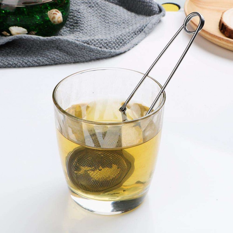 Handle Mesh Ball Tea Strainer Tea Infuser Spice Filter