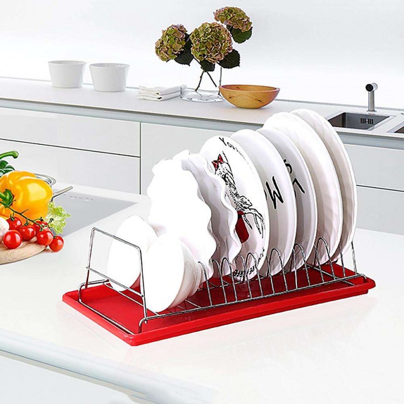 Dish Drainer Drying Rack Bowl Cup Holder Tableware Storage Shelf