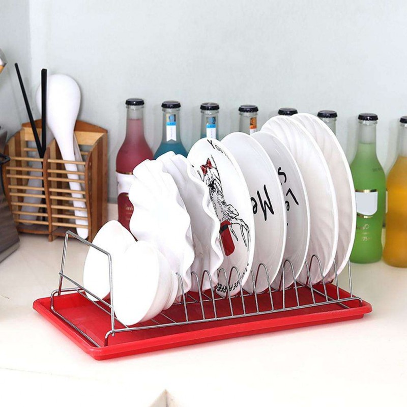 Dish Drainer Drying Rack Bowl Cup Holder Tableware Storage Shelf