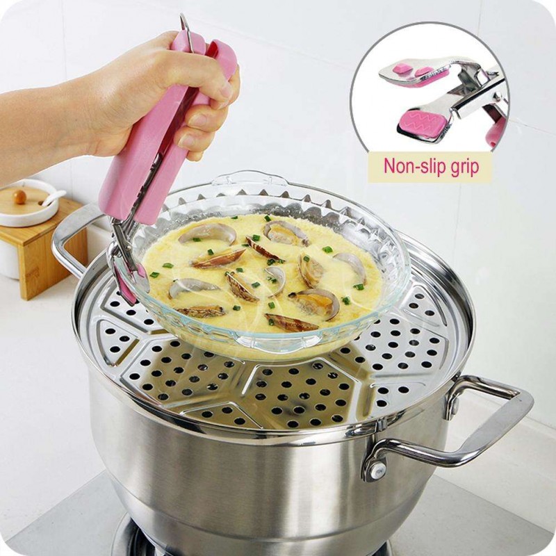 Pot Anti-Hot Clip Holder Plate Dish Clamp Gripper Clip Handle Kitchen Tool