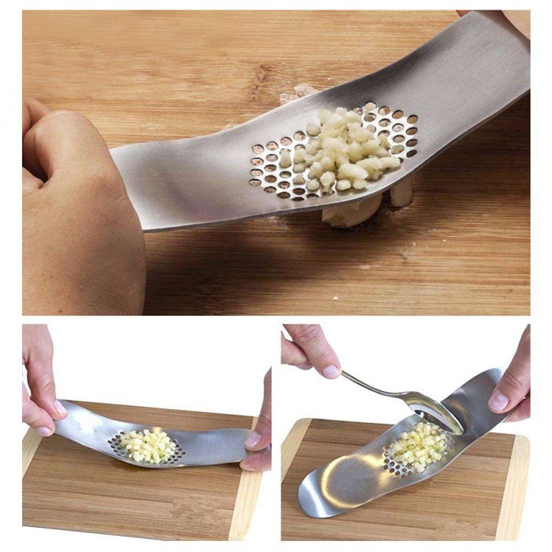 Kitchen Gadgets Garlic Press Crusher Peeler