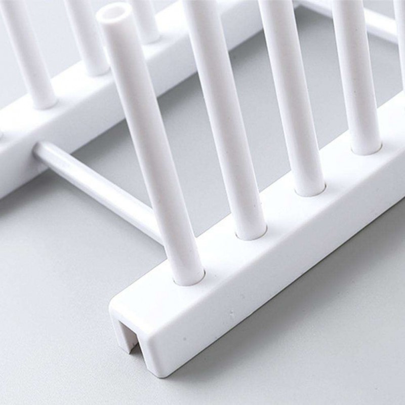 Kitchen Plastic Drain Rack Removable Dish Holder Storage Organizer