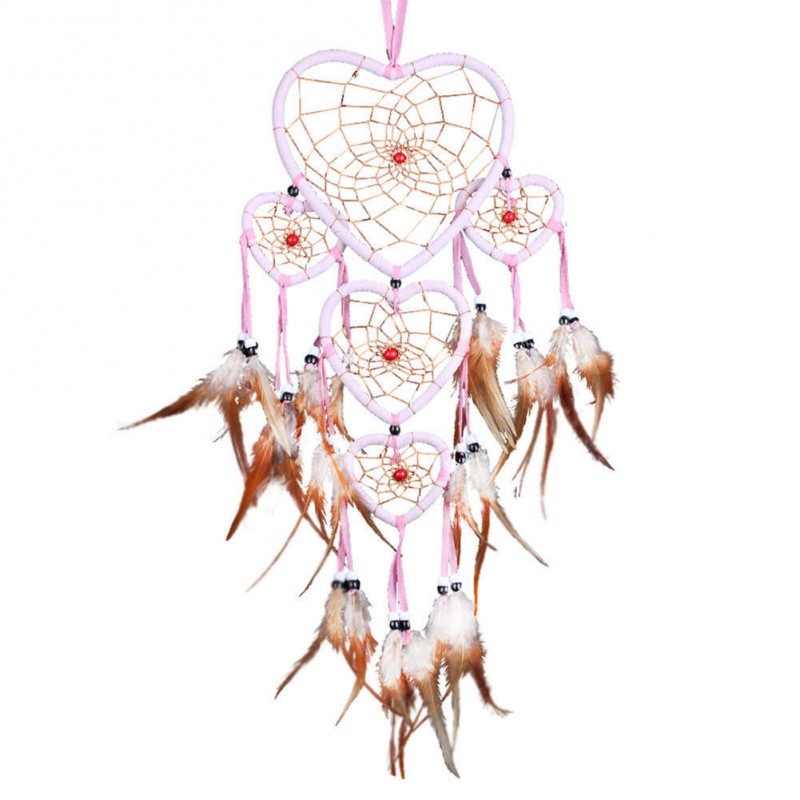 Romantic Feathers Dream Catcher Wall Hanging Home Car Decor Craft