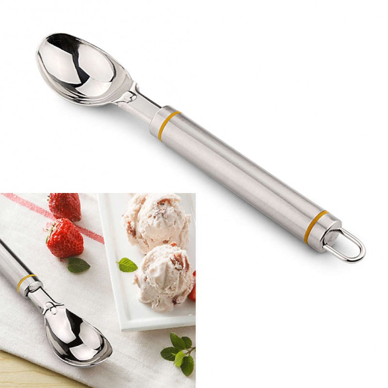 Ice Cream Mash Spoon Strong Handle With Hanging Hole Scoop