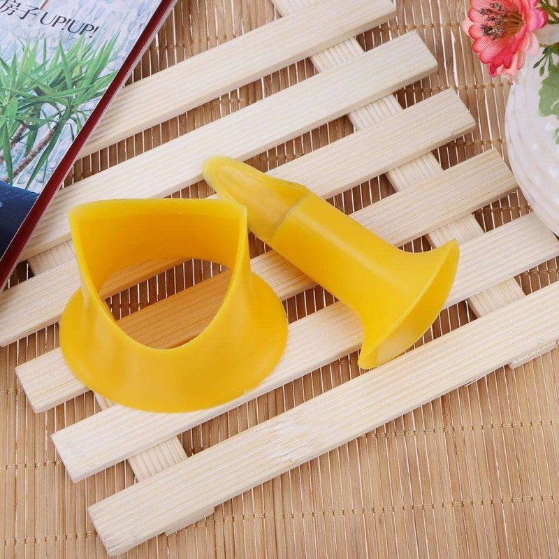 2pcs Pepper Chili Tomato Cutter Corer Slicer Fruit Stem Huller Remover Tool