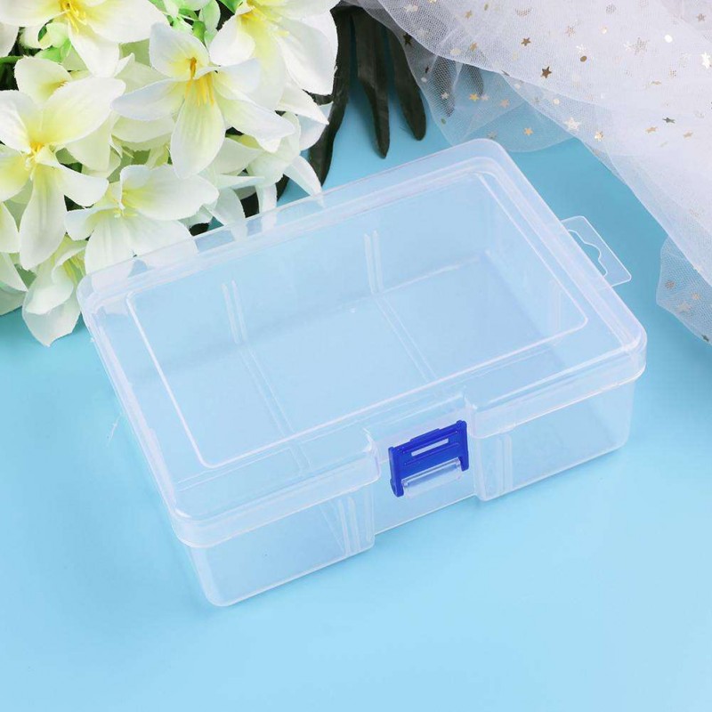 Plastic Rectangular Clear Organizer Case Hardware Tools Jewelry Storage Box