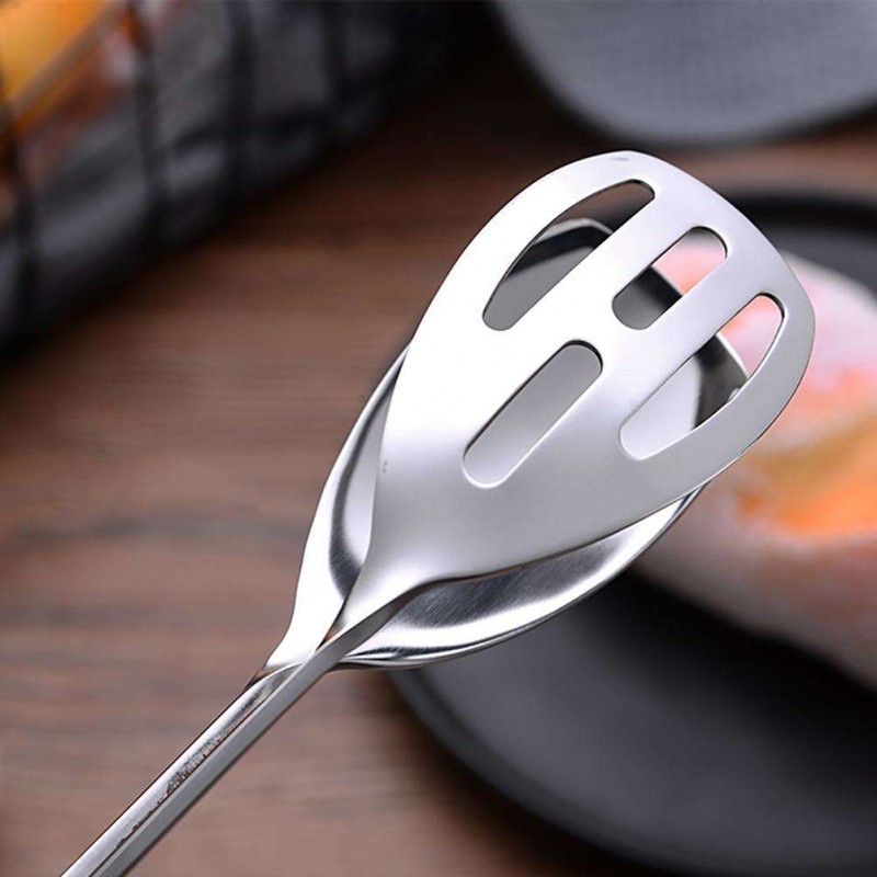 Bread Clip Scissors Shape Food Salad BBQ Tongs Kitchen Tool